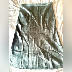 Vince Silver Women's Satin Slip Skirt